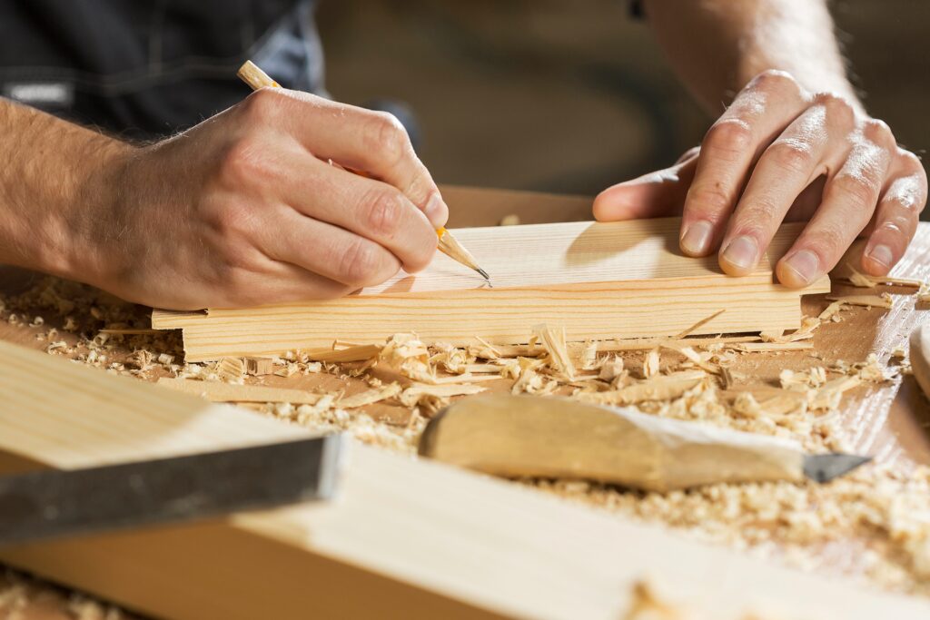 Expert craftsmanship and quality construction showing skilled woodworking for Utah custom home builders