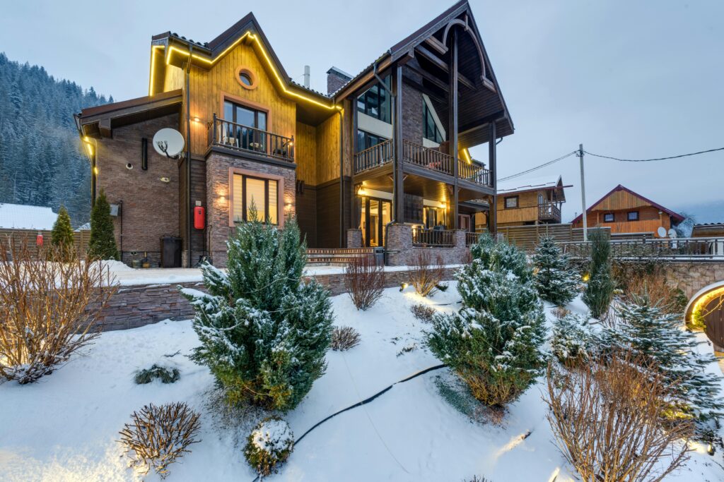 Modern mountain home.