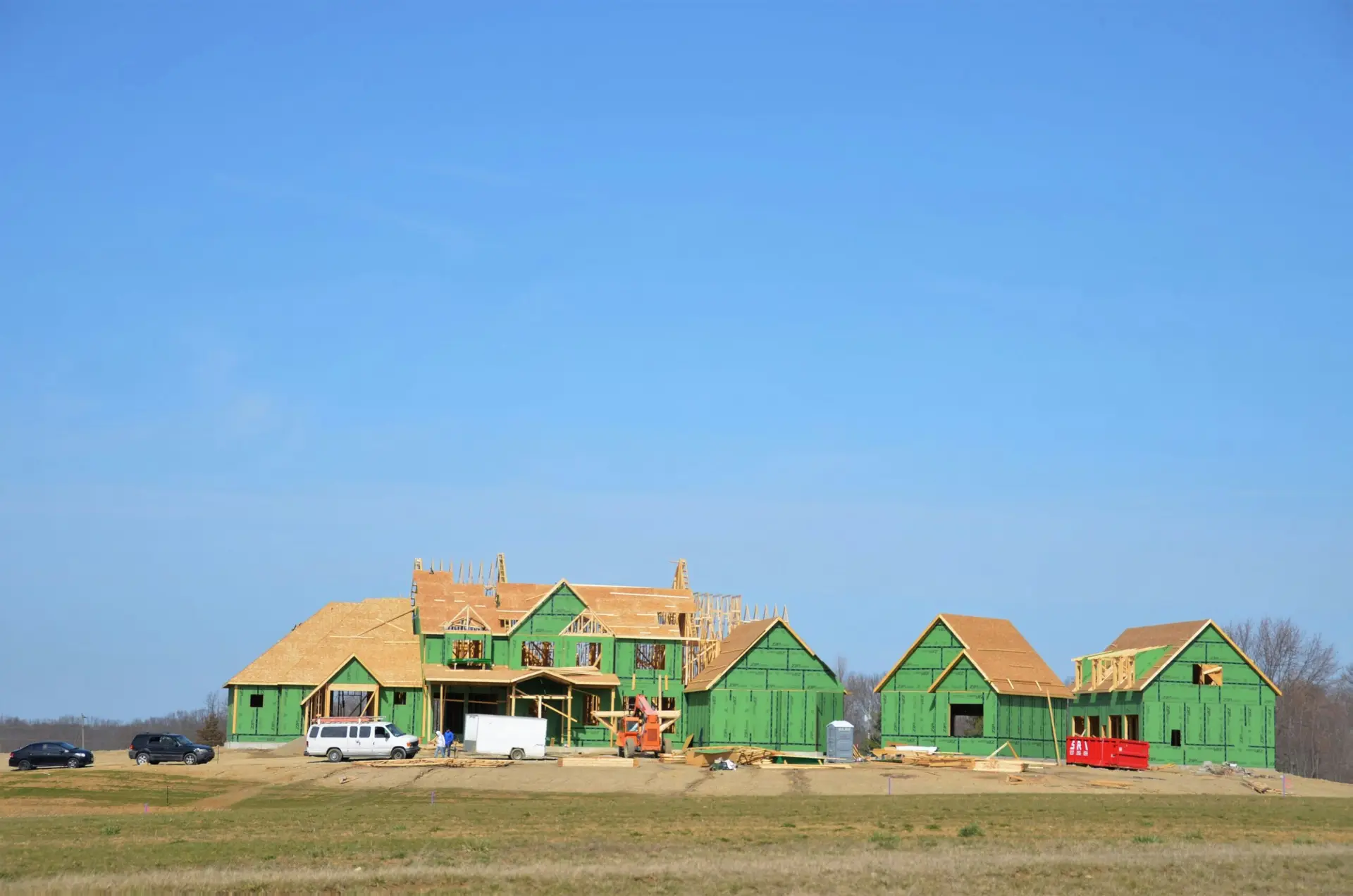 Colorful Utah custom home neighborhood showcasing variety in home design — representing the importance of choosing the right custom home builder